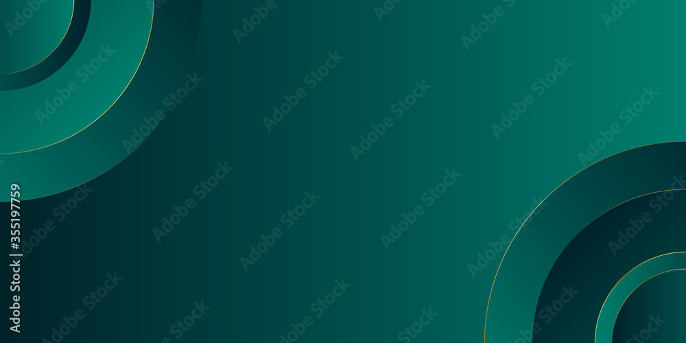 Luxury green background with circle lines. Modern vector illustration. Luxury green background with circle lines. Modern vector illustration.