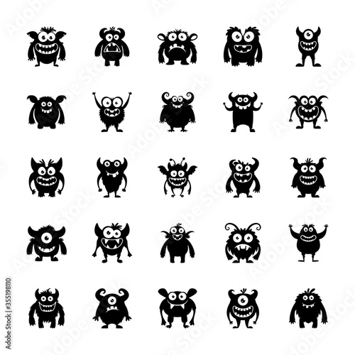 Monster Characters Icons 