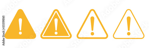 warning sign icon vector triangle