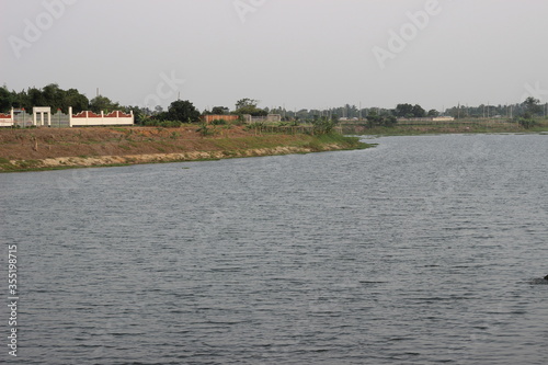 Lake landscape Purbachal Dhaka Bangladesh