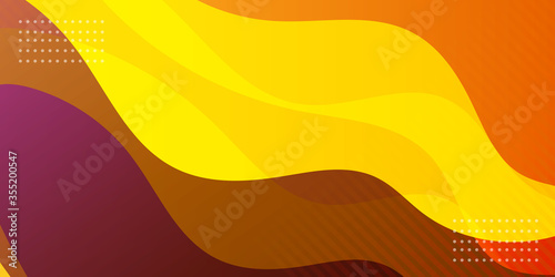 Yellow brown wave background. Beautiful wallpaper for presentation background design. Vector illustration design for presentation, banner, cover, web, flyer, card, poster, wallpaper, texture, slide