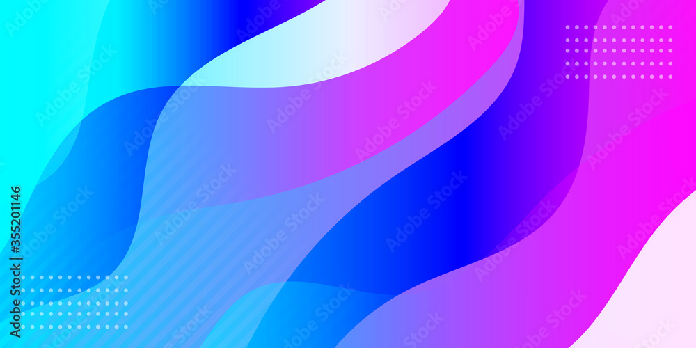 Fototapeta premium Abstract vector covers wave curve design template. Geometric gradient background. Background for decoration presentation, brochure, catalog, poster, book, magazine
