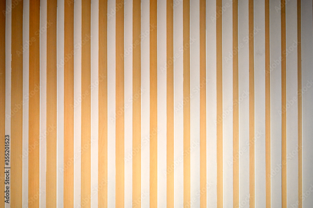 Obraz premium Orange and white striped background wall