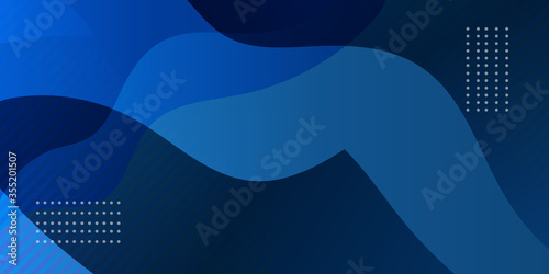 Abstract wave curve background dark blue with modern corporate concept.