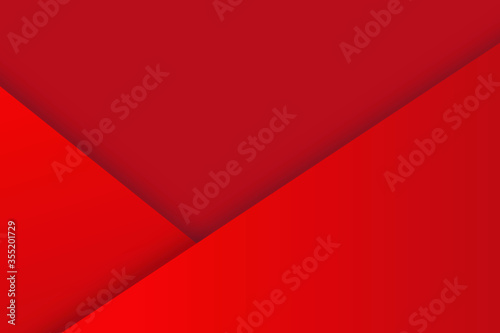 Red abstract background banner - Red diagonal overlapping shapes, vector background 