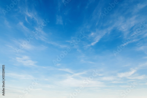 Fototapeta Naklejka Na Ścianę i Meble -  panorama white cloud with blue sky nature  background