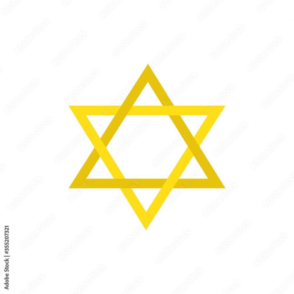 star of David flat icon, vector illustration star of David flat icon, vector illustration