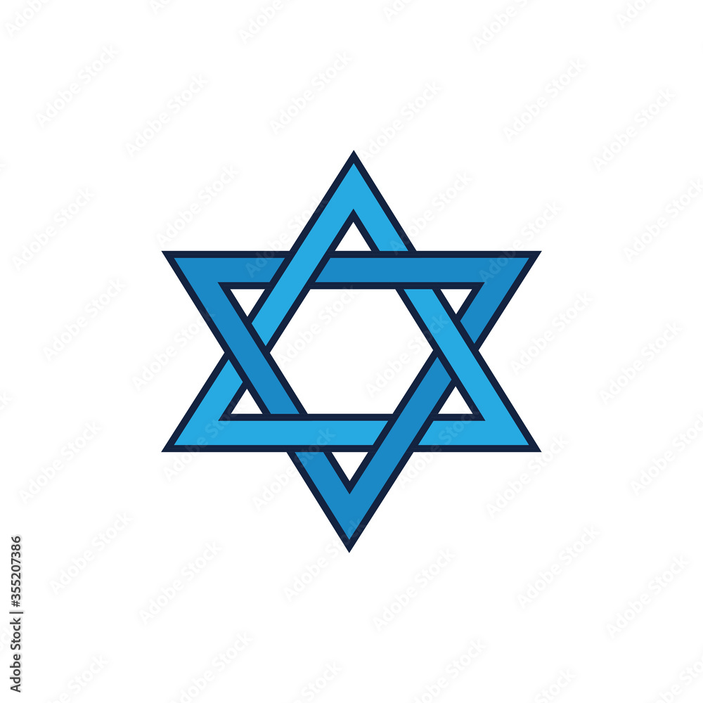 star of David flat icon, vector illustration star of David flat icon, vector illustration