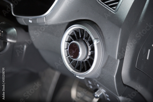 Close up of car interior ventilator