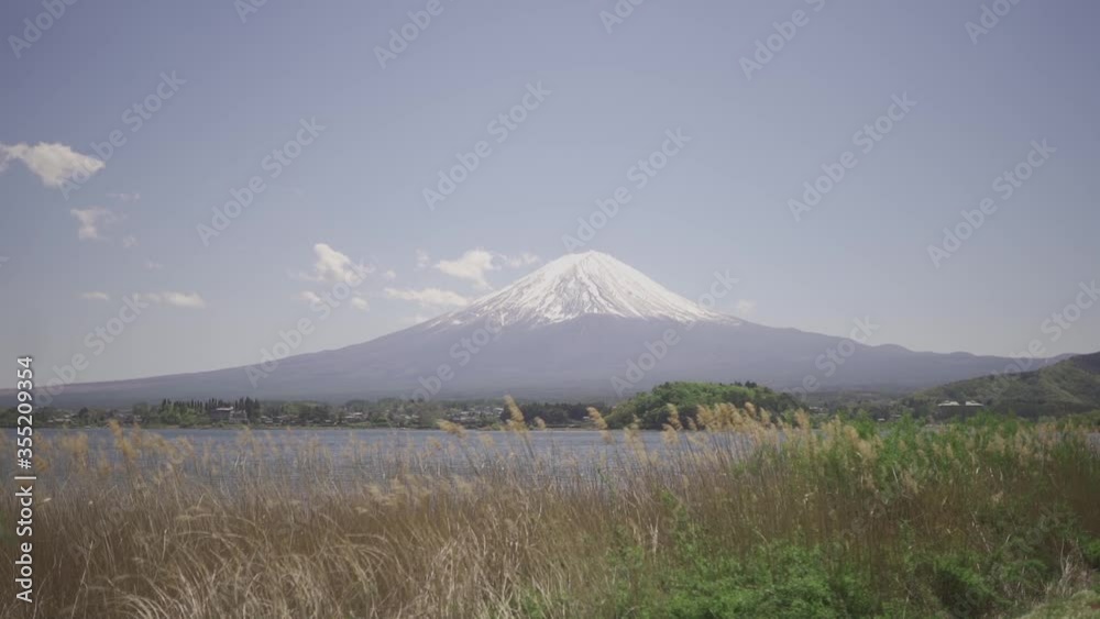 Beautiful clear weather at lake kawaguchiko with Fuji mountain view (slow motion 120fps) Beautiful clear weather at lake kawaguchiko with Fuji mountain view (slow motion 120fps)