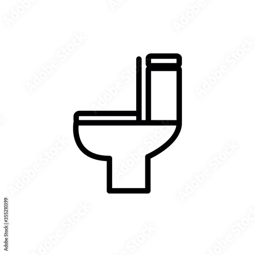 toilet flart icon, vector illustration