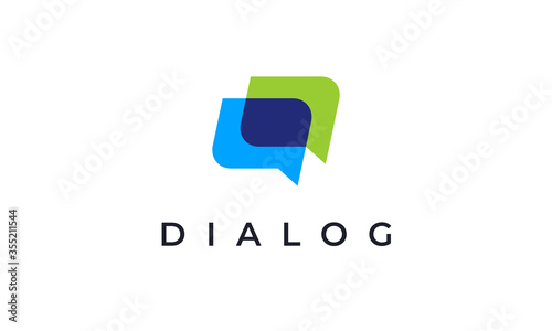 Chat Dialog Speach Talk Logo Design Template