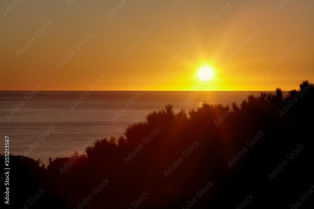 Sunrise view from Cap Ferrat, Nice