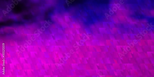 Light Purple, Pink vector background with triangles.