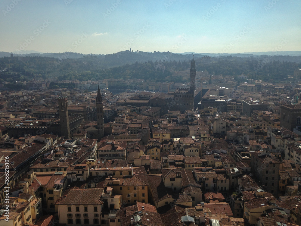 panorama of florence italy