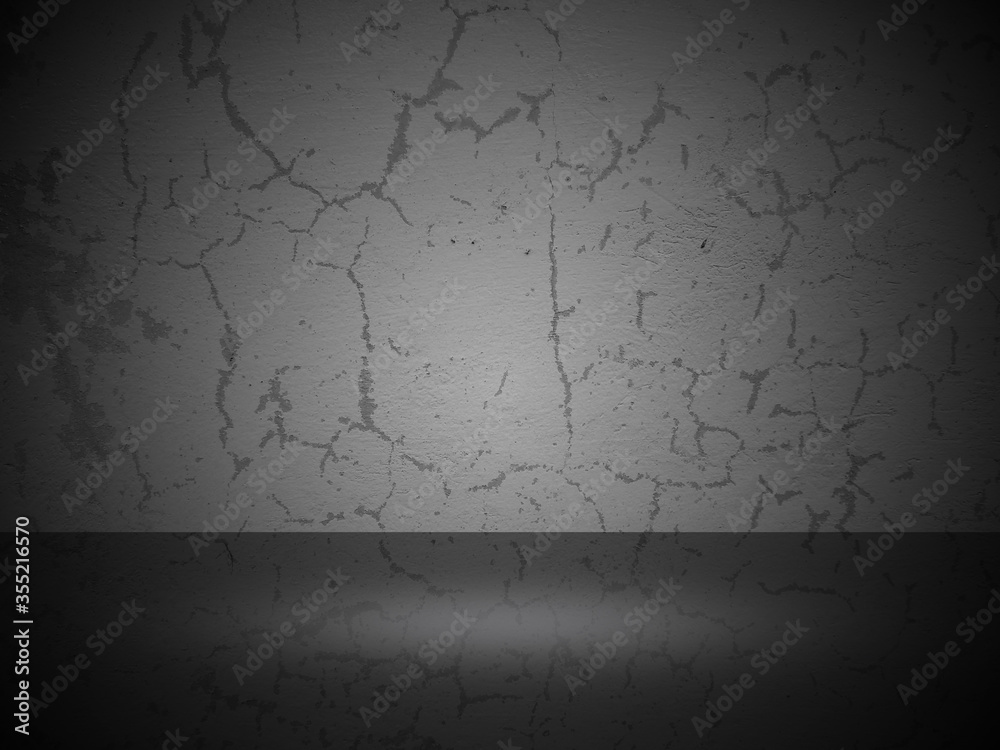 Old concrete wall background with light effect and empty space, Studio room template design. Old concrete wall background with light effect and empty space, Studio room template design.
