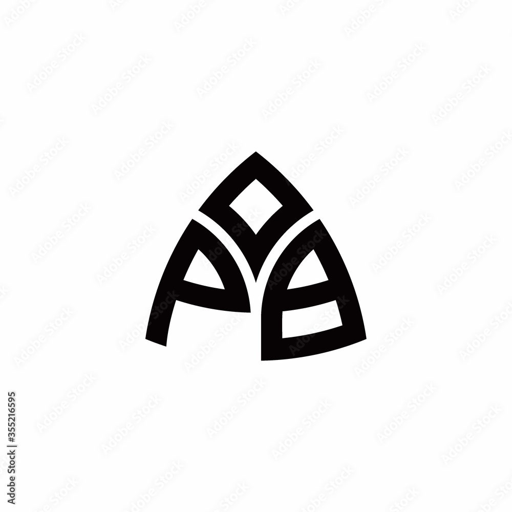 PB monogram logo with modern triangle style design template PB monogram logo with modern triangle style design template