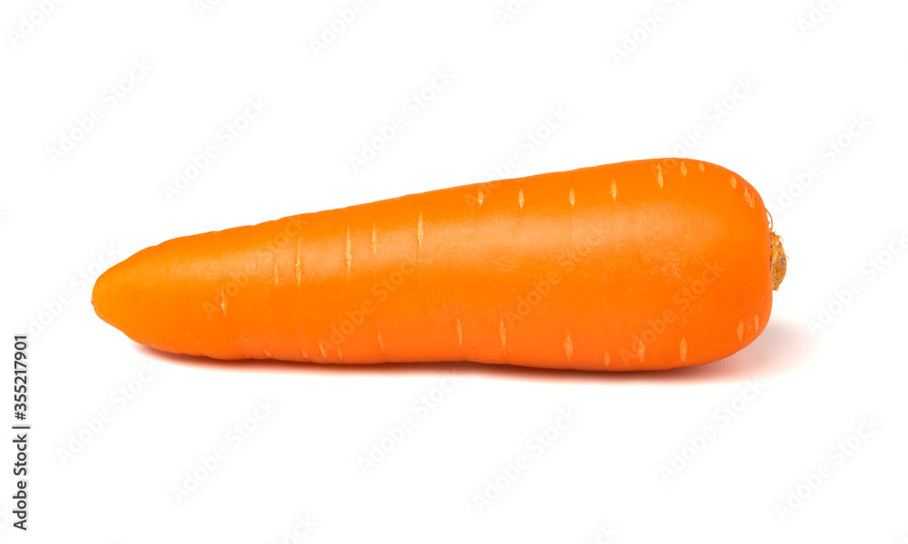 Fresh carrots isolated on white background. Close up of carrots. Fresh carrots isolated on white background. Close up of carrots.