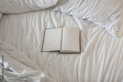 Book on bed