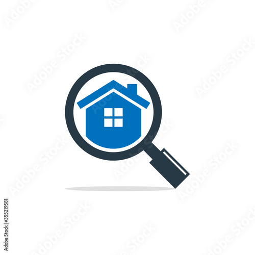 Magnifying glass icon vector design template.