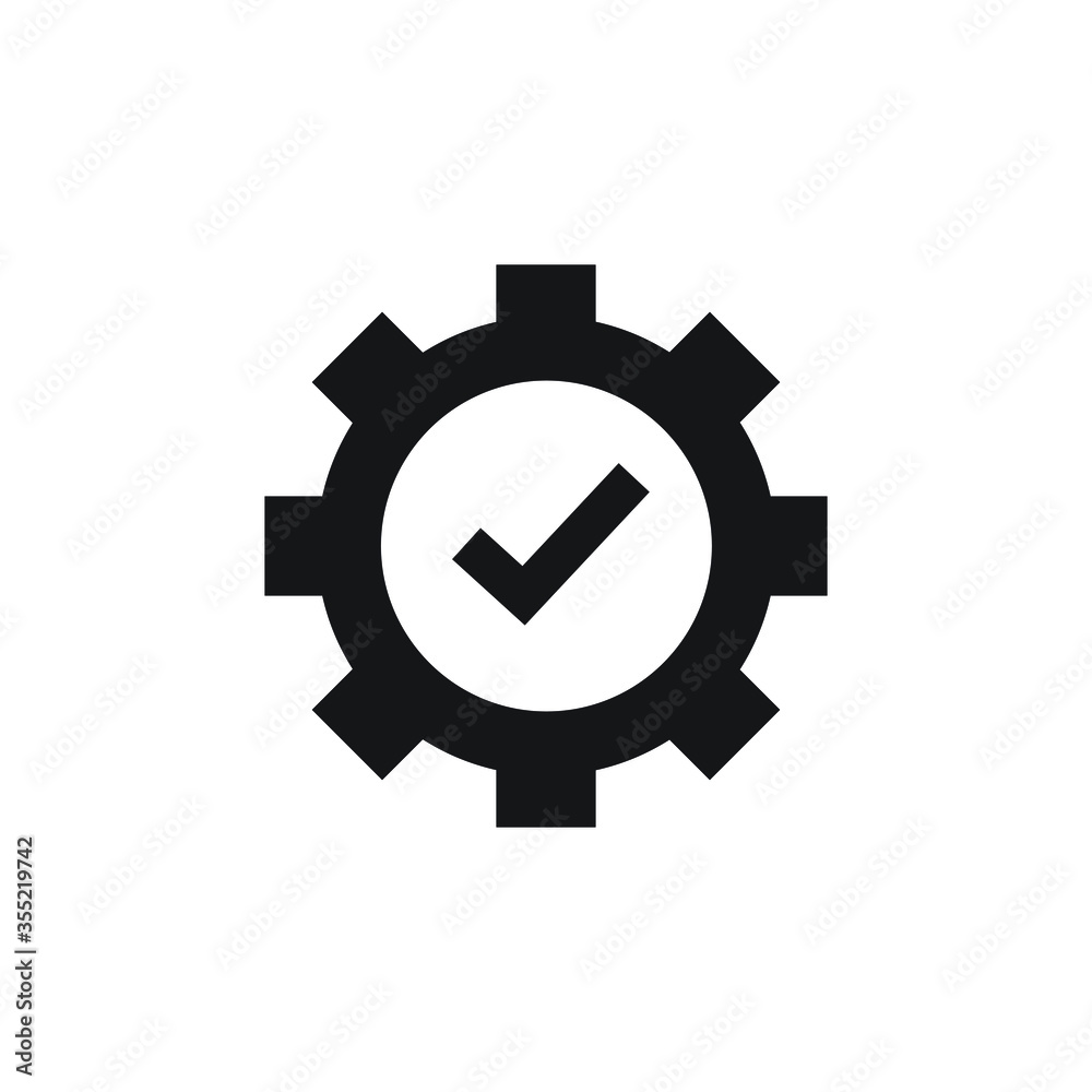 Execution icon design isolated on white background Execution icon design isolated on white background