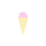 Ice cream cone. Vector illustration