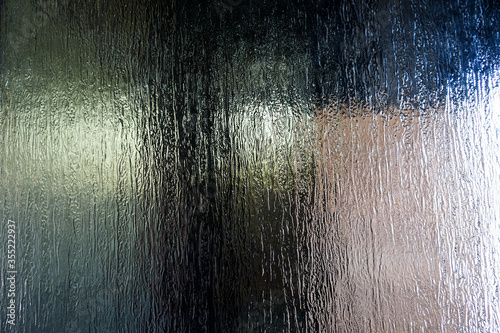 Billede på lærred Texture: opaque glass panel with transparencies