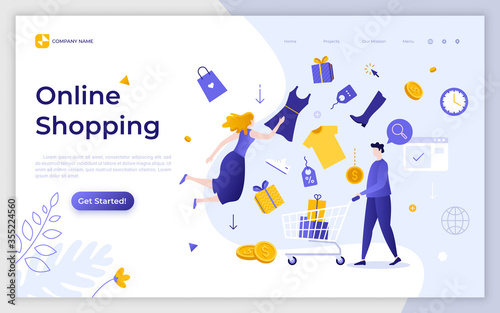 Flat Landing Page Template