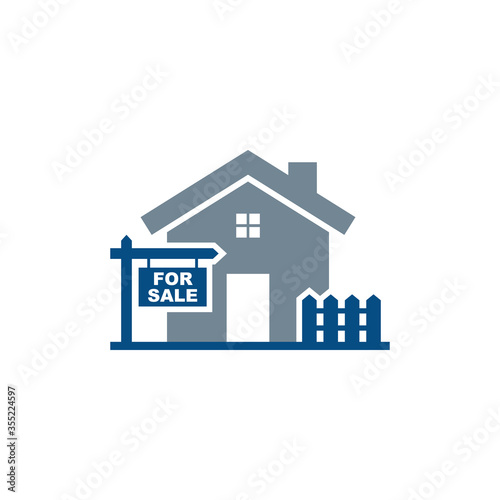 House For Sale Icon Vector Logo Template