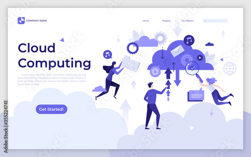 Flat Landing Page Template