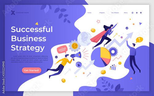 Flat Landing Page Template
