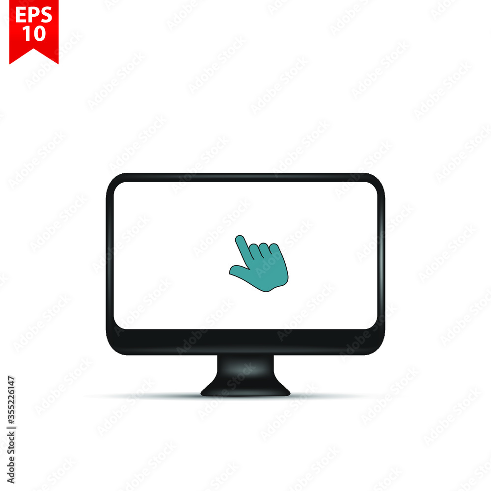 Hand Touch icon vector. Touch icon vector Hand Touch icon vector. Touch icon vector