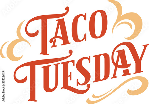 Taco Tuesday Restaurant Text Banner