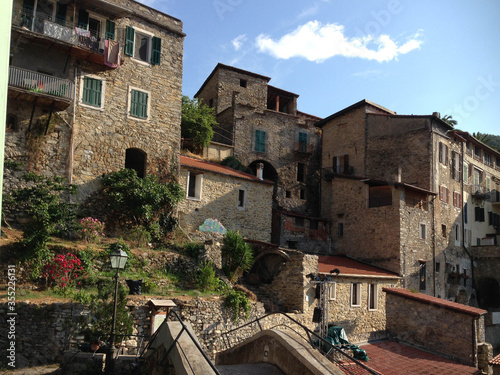 Cityscape of Rocchetta Nervina  Liguria - Italy