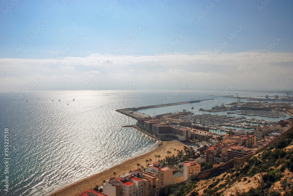 The coastline near Alicante in Spain