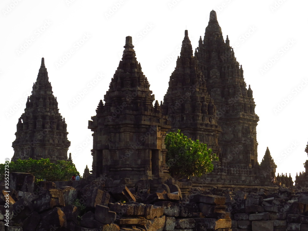 Architecture Temple Prambanan Java Indonésie