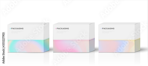 Box, packaging template for product vector design illustration.