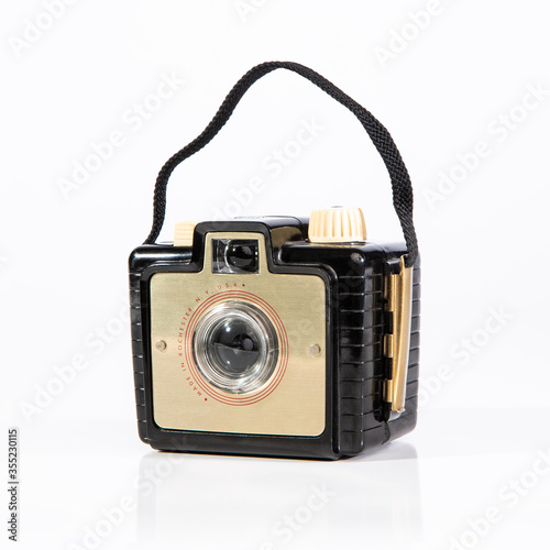 Vintage Bakelite Camera with Strap