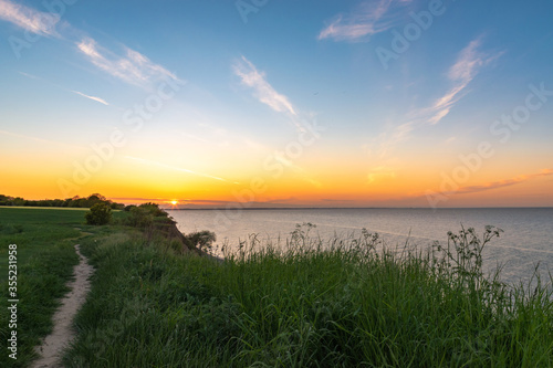 Sonnenuntergang Steilküste Stohl Ostsee © Thomas