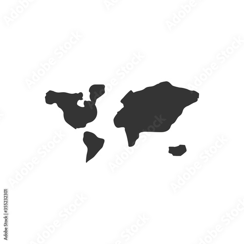 Global map icon