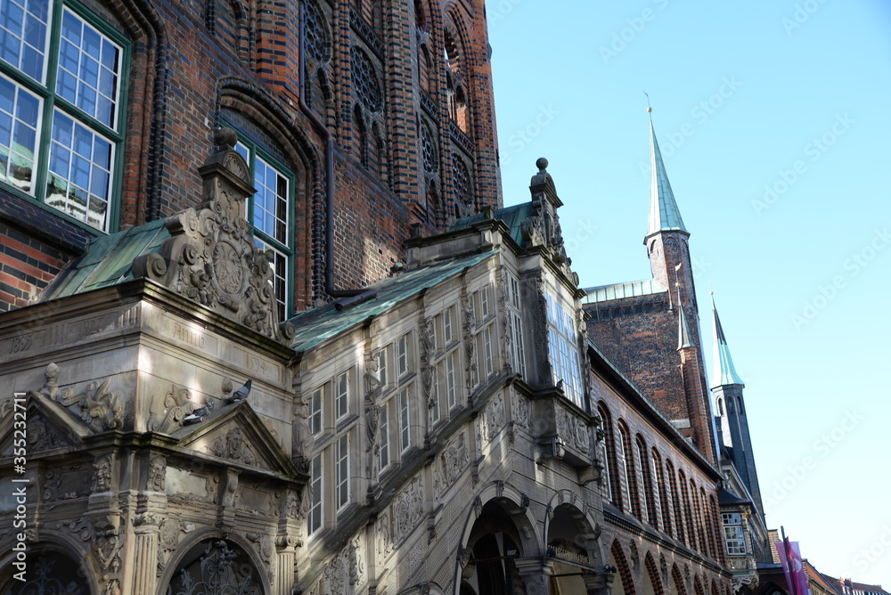 Fototapeta premium Rathaus in Luebeck