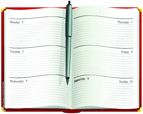 Desktop diary planner