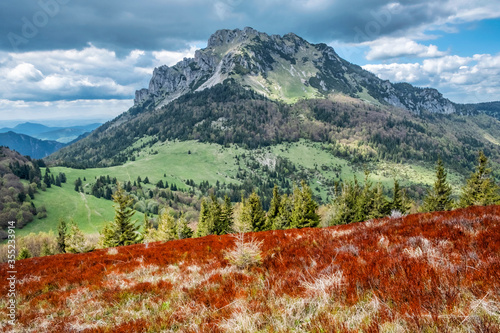 Big Rozsutec, Little Fatra, Slovakia, springtime scene photo