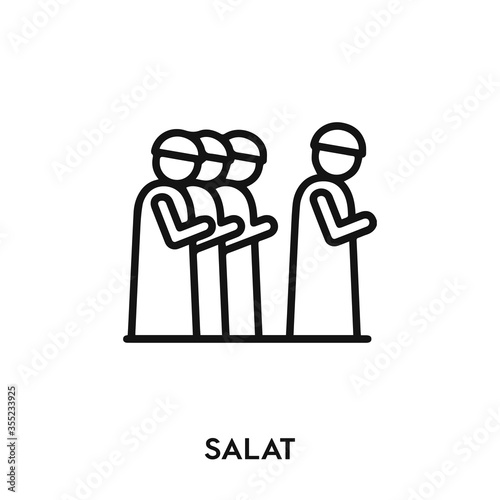 salat icon vector. salat sign symbol 