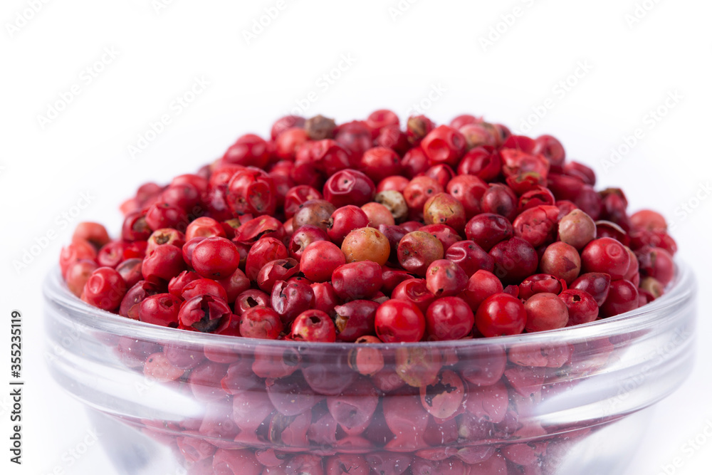pink peppercorns in white natural spice pink peppercorns in white natural spice