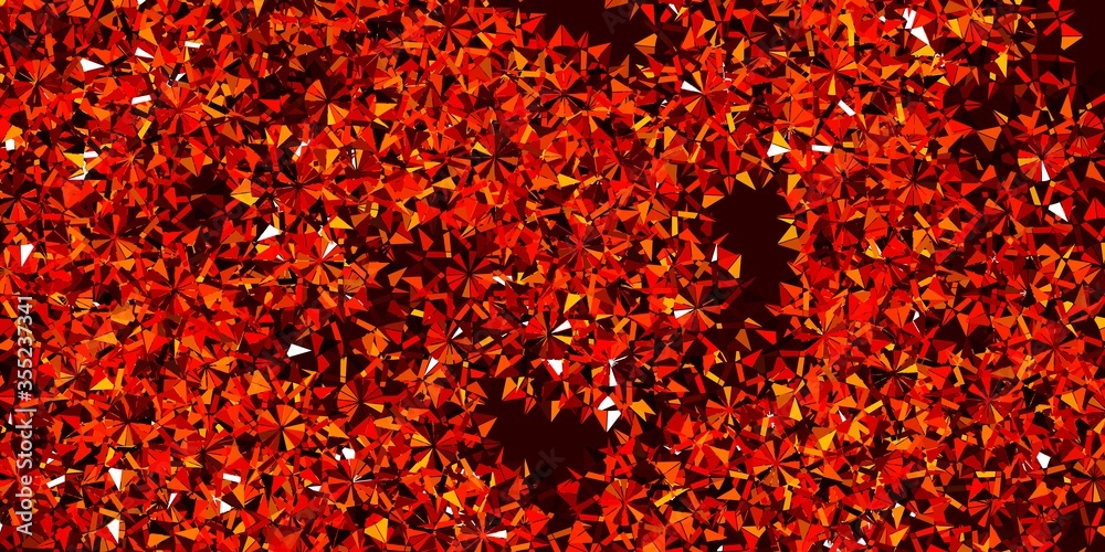 Light Orange vector texture with bright snowflakes. Light Orange vector texture with bright snowflakes.