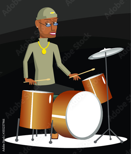Jazz drummer