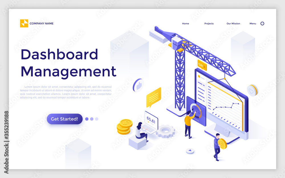Isometric vector illustration Isometric vector illustration