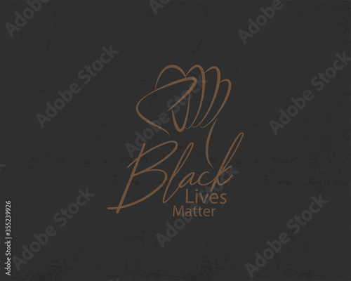 black lives matter typography. pattern screen vector illustration