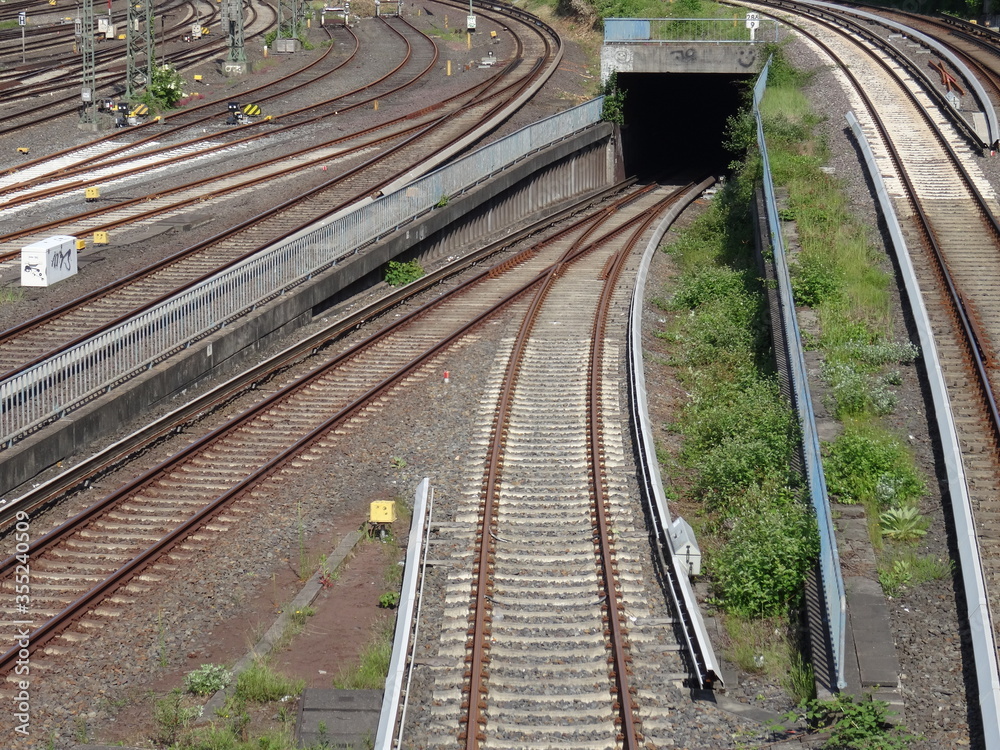 Fototapeta premium Eisenbahngleise
